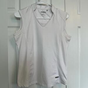 ANNIKA Women's White Sleeveless Top